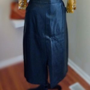 Faux Leather Pencil Skirt